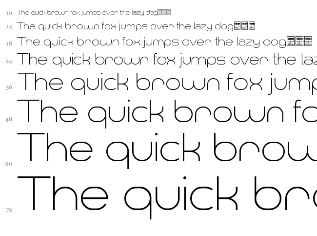 Smush font waterfall